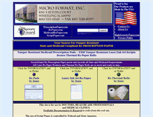 Tablet Screenshot of prescriptionpaper.com